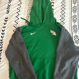 UNIVERSITY OF NORTH TEXAS, Green and Grey, Nike, Sweater, Limited Edition, USED